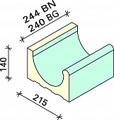 Лоток Interbau 244x215x140, арт. 5100