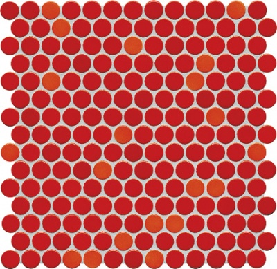 Керамическая мозаика Agrob Buchtal Loop 22,3x6,5 мм, цвет coral-red glossy