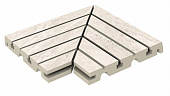 KERASTEP MARBLE Siena 406 Решетка угол (из 2х частей)  / ANGULO REJILLA R11 330х330х30 мм