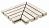 KERASTEP MARBLE Siena 406 Решетка угол (из 2х частей)  / ANGULO REJILLA R11 330х330х30 мм