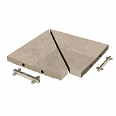 EXAGRES ESSENZA Creta 568 Решетка угол (из 2х частей)  / ANGULO REJILLA MODULAR R11 300х300х30 мм