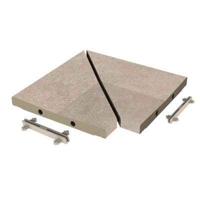 EXAGRES ESSENZA Creta 568 Решетка угол (из 2х частей)  / ANGULO REJILLA MODULAR R11 300х300х30 мм