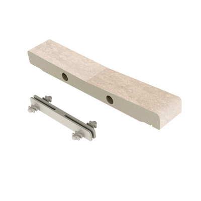 Решетка перелива Exagres Bedford Sand 245х300х30, R12/C