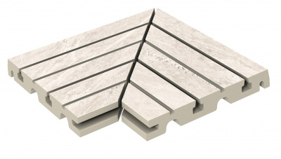 Решетка угол (из 2-х частей) Exagres Imperial Siena  245х330х30 мм R12/C