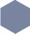 Метлахская плитка шестигранник Zahna 100/115x15 мм №09 синий