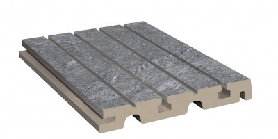 KERASTEP MARBLE Ceniza 446 Решетка перелива / REJILLA R11 245х245х30 мм