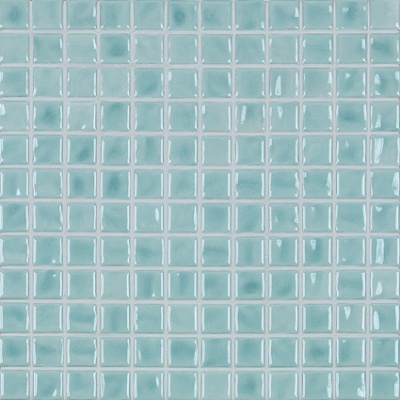 Керамическая мозаика Jasba Amano 24x24x6,5 мм, цвет blue glacier brillant