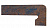 EXAGRES METÁLICA Cherry 327 Плинтус флор. ступени правый / ZANQUIN FIORENTINO dcha  175х395х7,5 мм