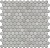 Керамическая мозаика Agrob Buchtal Loop 22,3x6,5 мм, цвет light diamond grey glossy