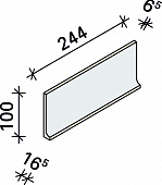 Плинтус Interbau 244x100x6,5, арт. 4000