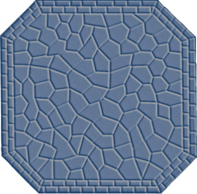 Метлахская плитка восьмигранник Zahna 150x150x11 мм №09 синий Netz