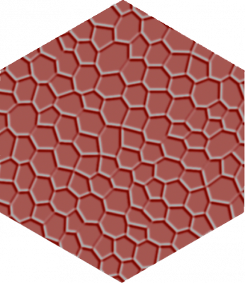 Метлахская плитка шестигранник Zahna 150/173x11 мм №304 красный Netz