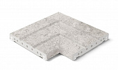 KERASTEP CROSSCUT 1026 Решетка угол (из 2х частей) / REJILLA RJ20 FLEX ESQUINA R11 Anti-Slip 200x230x22 мм 