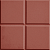Метлахская плитка Zahna 150x150x11 мм №304 красный Karo