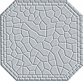 Метлахская плитка восьмигранник Zahna 150x150x11 мм №19 голубой Netz