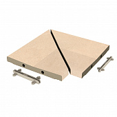 EXAGRES ESSENZA Sabbia 528 Решетка угол (из 2х частей)  / ANGULO REJILLA MODULAR R11 300х300х30 мм