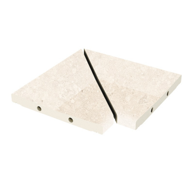 KERASTEP STONE White 538 Решетка угол (из 2х частей)  / ANGULO REJILLA MODULAR R11 300х300х30 мм