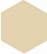 Метлахская плитка шестигранник Zahna 100/115x11 мм №01 кремовый