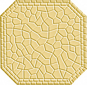 Метлахская плитка восьмигранник Zahna 150x150x11 мм №03 желтый Netz