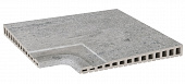 Рукохват угол Exagres Opera Silver 330х330х17-30 мм R12/C