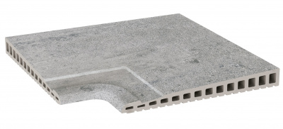 Рукохват угол Exagres Opera Silver 330х330х17-30 мм R12/C