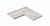 KERASTEP CROSSCUT 1026 Решетка угол (из 2х частей) / REJILLA INVISIBLE RJ25 ESQUINA RJ25 E000 INV R11 Anti-Slip 250x500x26 мм