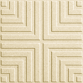 Метлахская плитка Zahna 150x150x11 мм №01 кремовый Classic