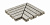 KERASTEP URBAN Silver 378 Решетка угол (из 2х частей)  / ANGULO REJILLA R11 330х330х30 мм