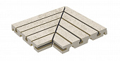 Решетка угол (из 2-х частей) Exagres Opera Ivory 245х330х30 мм R12/C