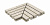 Решетка угол (из 2-х частей) Exagres Opera Ivory 245х330х30 мм R12/C