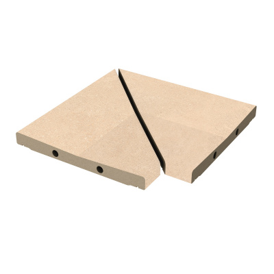 EXAGRES ESSENZA Sabbia 528 Решетка угол (из 2х частей)  / ANGULO REJILLA MODULAR R11 300х300х30 мм