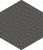 Метлахская плитка шестигранник Zahna 150/173x11 мм №15 антрацит Netz