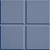 Метлахская плитка Zahna 150x150x11 мм №09 синий Karo