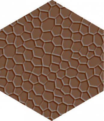 Метлахская плитка шестигранник Zahna 150/173x11 мм №08 коричневый Netz