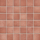 Керамическая мозаика Jasba Village Secura 50x50x6,5 мм, цвет mineral redx