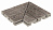 KERASTEP MARBLE Moca 426 Решетка угол (из 2х частей)  / ANGULO REJILLA R11 330х330х30 мм