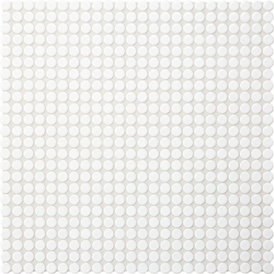 Керамическая мозаика Agrob Buchtal Loop 12x6,5 мм, цвет arctic white glossy R10/B