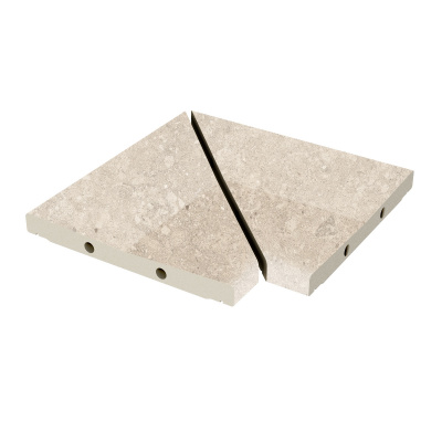 Решетка угол ( из 2-х частей) Exagres Bedford Sand 300х300х30, R12/C
