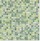 Керамическая мозаика Agrob Buchtal Kauri 12x12x6,5 мм, цвет aquagreen-mix R10/B