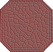 Метлахская плитка восьмигранник Zahna 150x150x11 мм №304 красный Netz