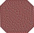 Метлахская плитка восьмигранник Zahna 150x150x11 мм №304 красный Netz