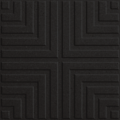 Метлахская плитка Zahna 150x150x11 мм №02 черный Classic