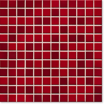 Керамическая мозаика Jasba Lavita 24x24x6,5 мм, цвет cherry-red matt-glossy