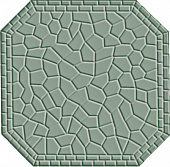 Метлахская плитка восьмигранник Zahna 150x150x11 мм №07 зеленый Netz