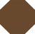 Метлахская плитка восьмигранник Zahna 300x300x11 мм №08 коричневый