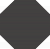 Метлахская плитка восьмигранник Zahna 300x300x11 мм №02 черный