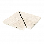 Решетка угол ( из 2-х частей) Exagres Bedford White 300х300х30, R12/C