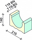 Лоток Interbau 119x215x140, арт. 5105