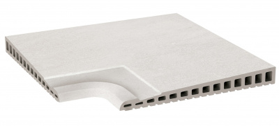 KERASTEP URBAN Ivory 348 Рукохват угол / ANGULO DESBORDANTE R11 310х310х17-30 мм