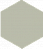 Метлахская плитка шестигранник Zahna 100/115x11 мм №18 мятный